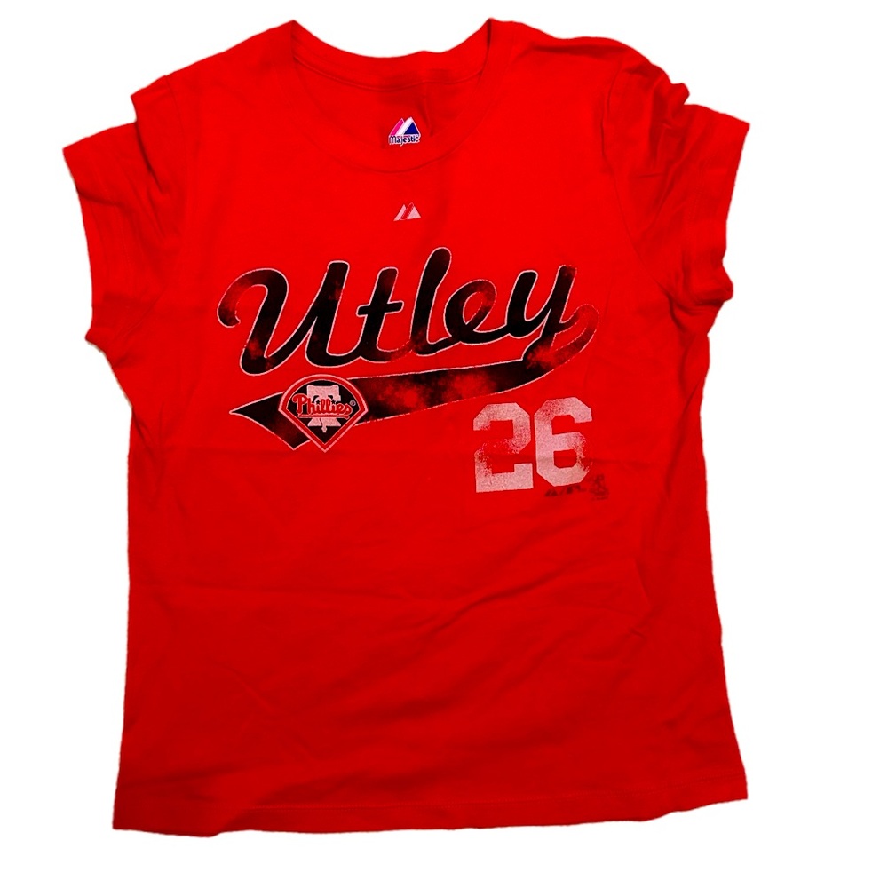 Philadelphia Phillies vintage chase utley women’s tshirt medium